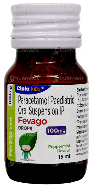 Fevago 100Mg Peppermint Flavour Oral Drops 15Ml